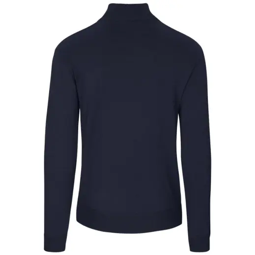 Mens 1-4 Zip Quantum Low Pill Jersey Navy Back